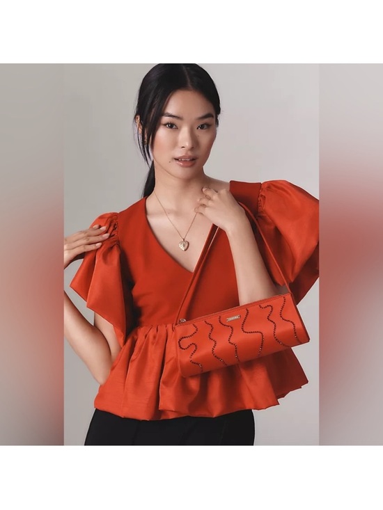 Anthropologie Tops - NWT Sunday in Brooklyn
Anthropologie Red Short Sleeve
Babydoll Top Small M